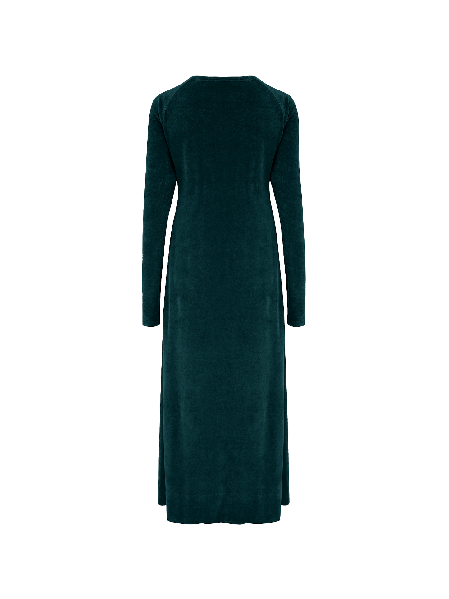 Organic Velour Dress in green