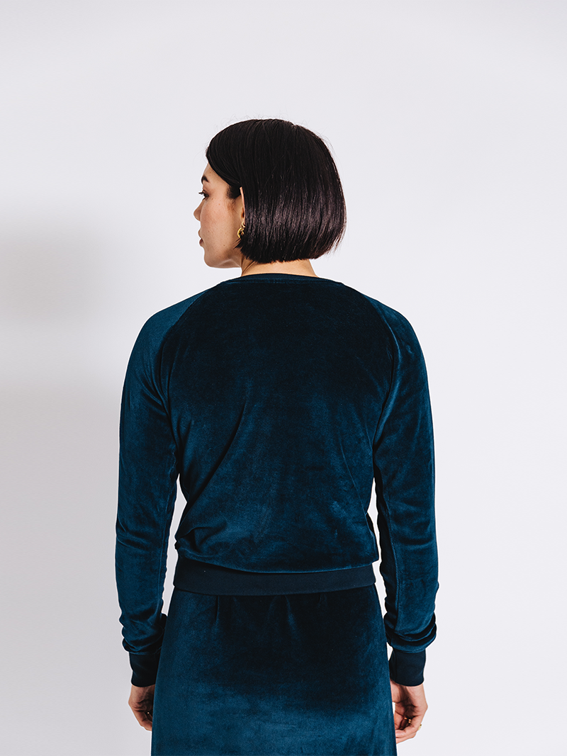 Organic Velour Raglan Jumper
