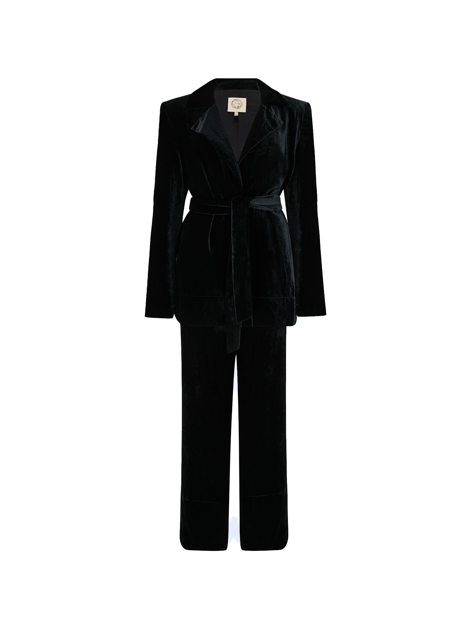 Cotton Velvet All-Day Suit in black