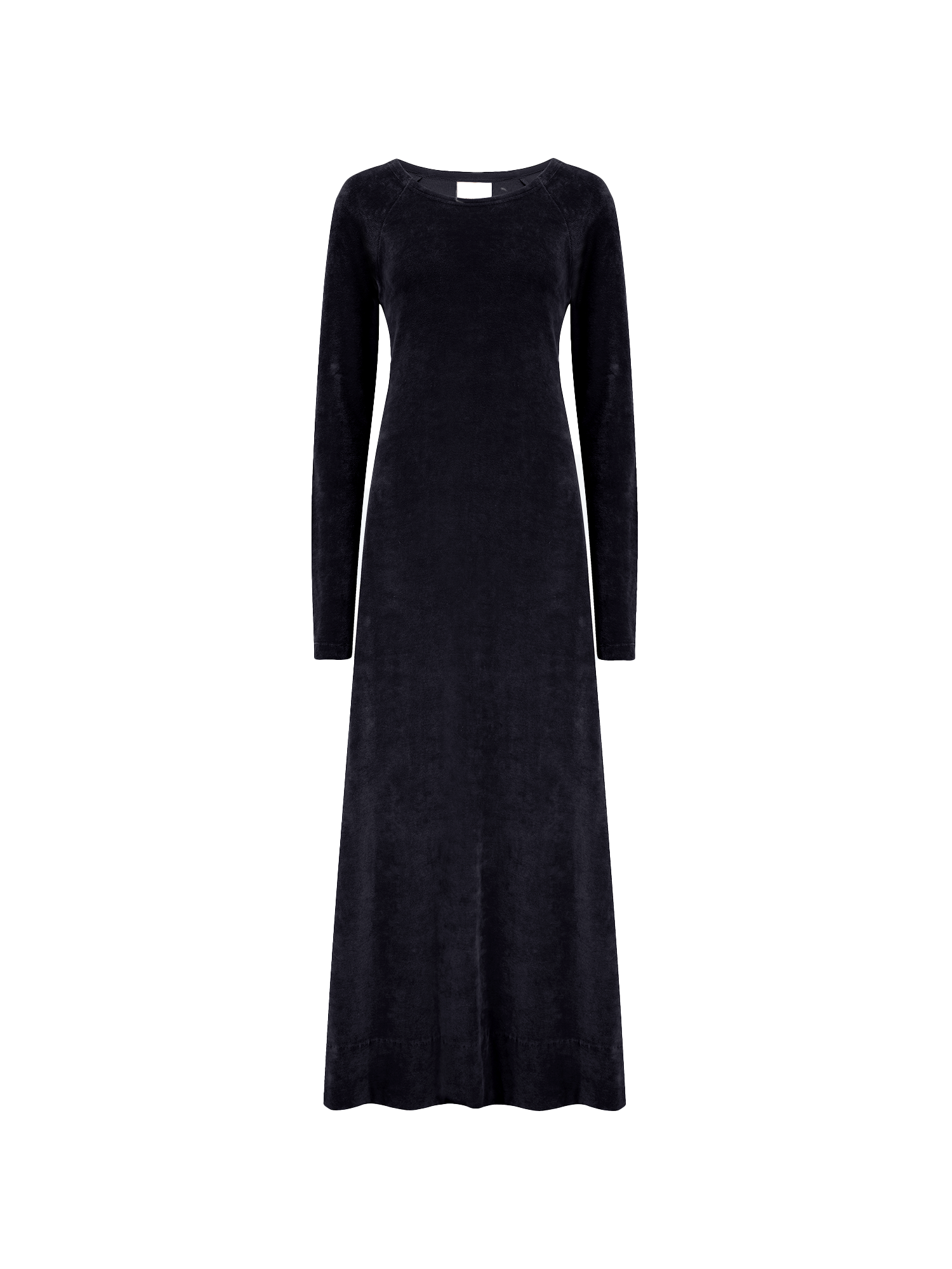 Organic Velour Dress in black