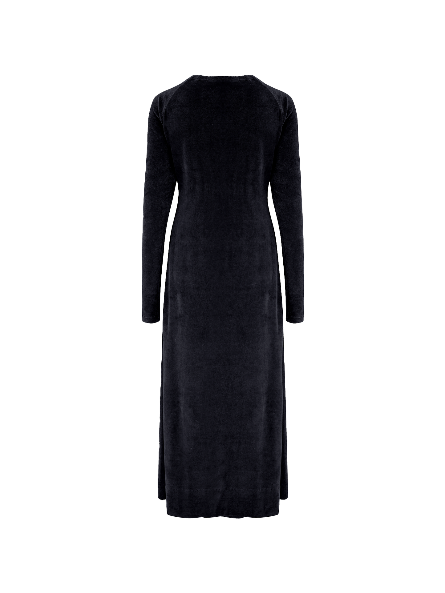 Organic Velour Dress in black