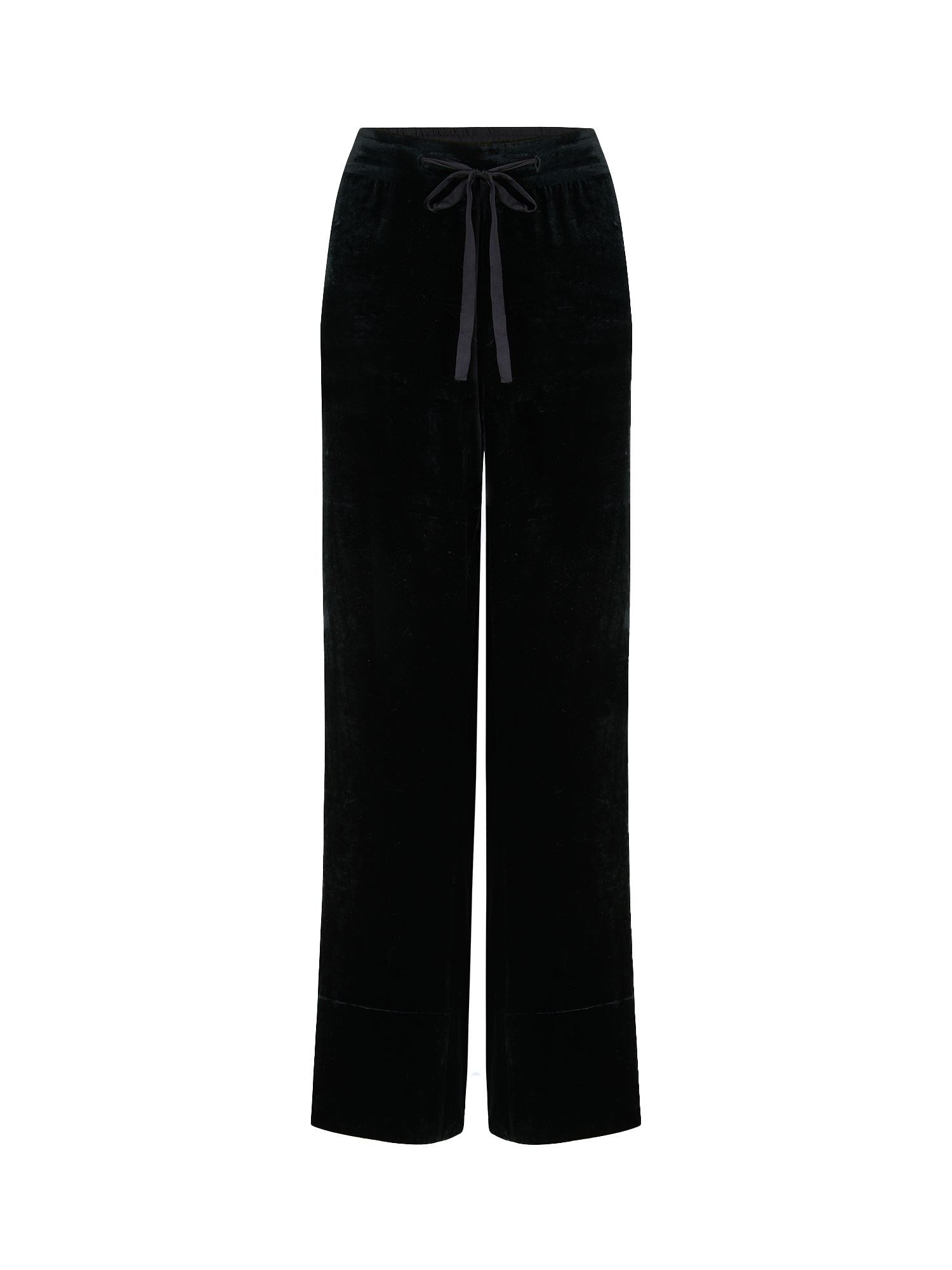 Velvet All-Day Suit Trousers in ebony black