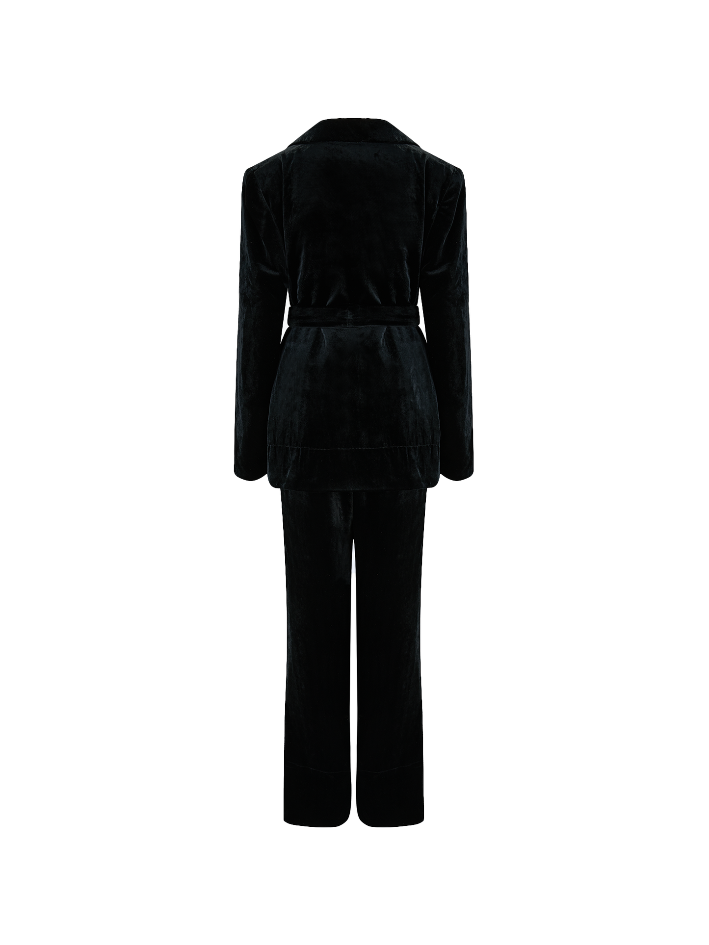 Cotton Velvet All-Day Suit in black