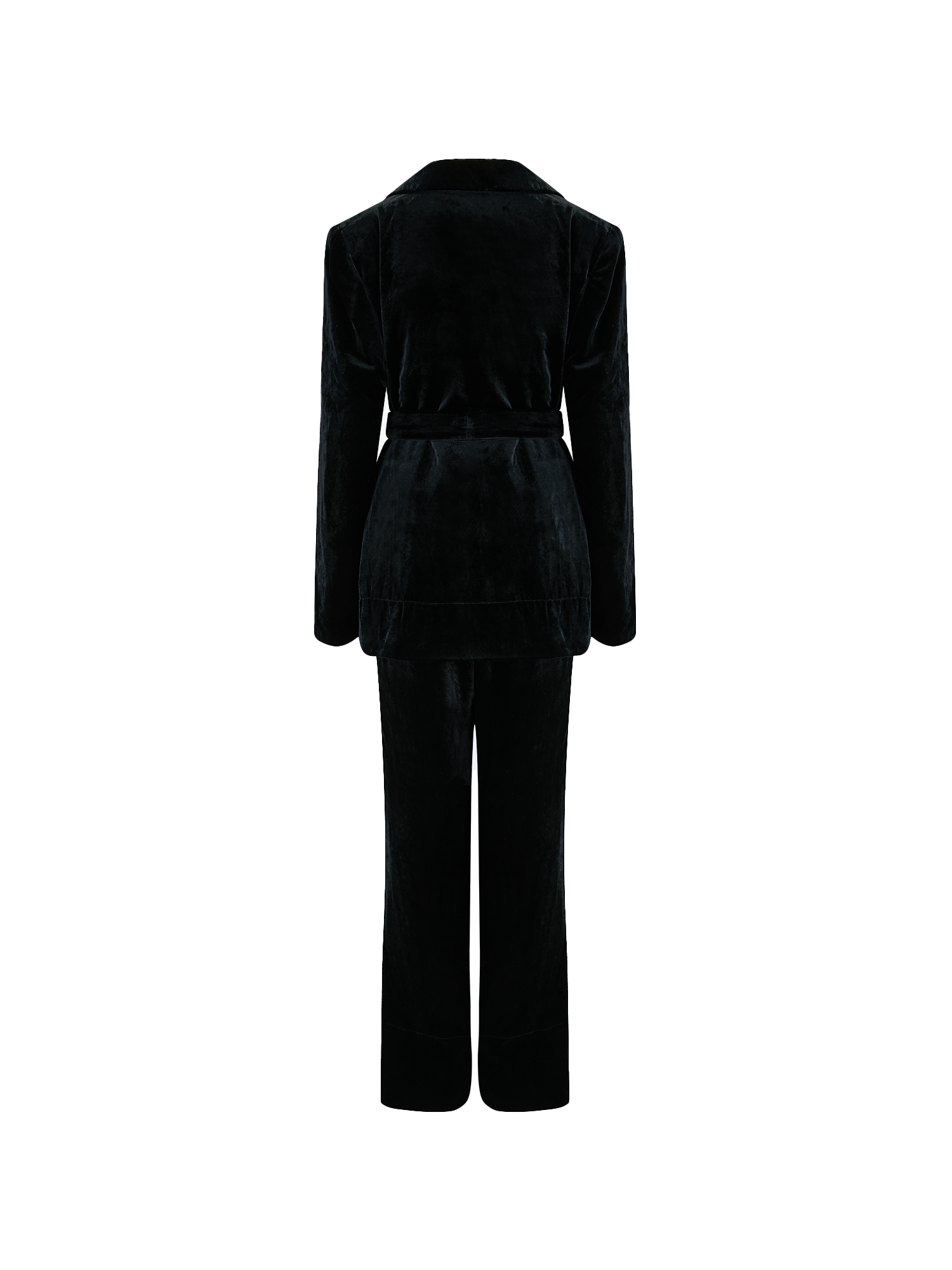 Cotton Velvet All-Day Suit in black