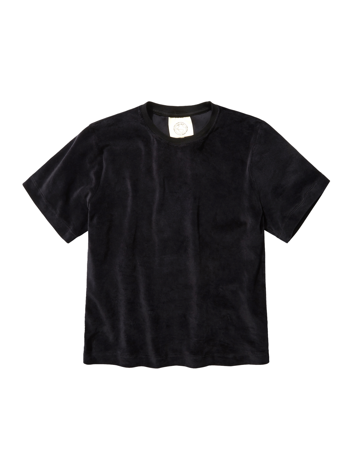 Organic Velour T-Shirt in black