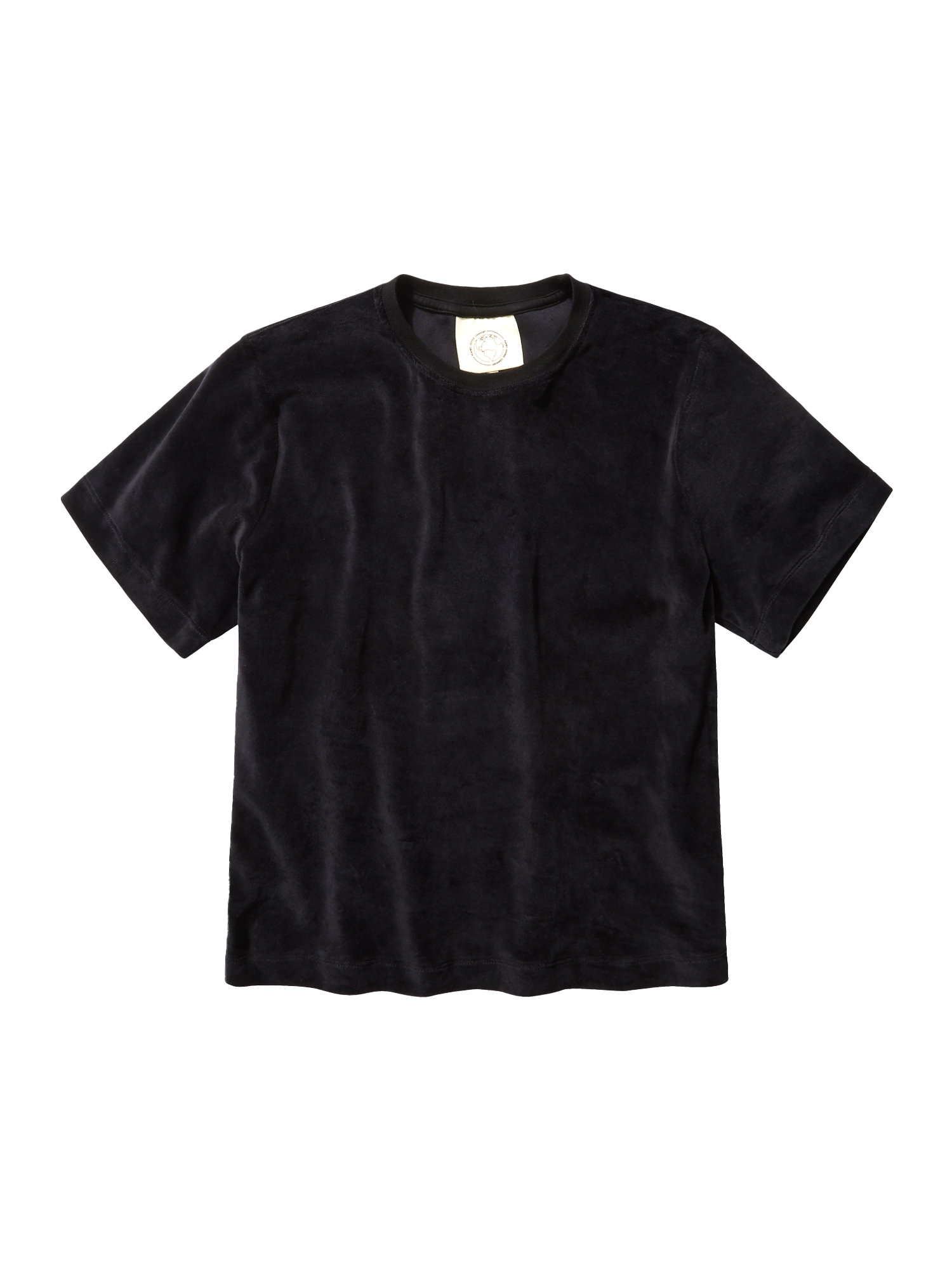 Organic Velour T-Shirt in black