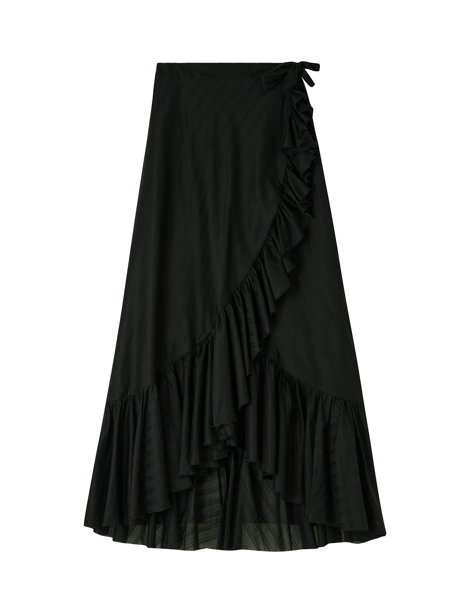 The Wrap Skirt in black