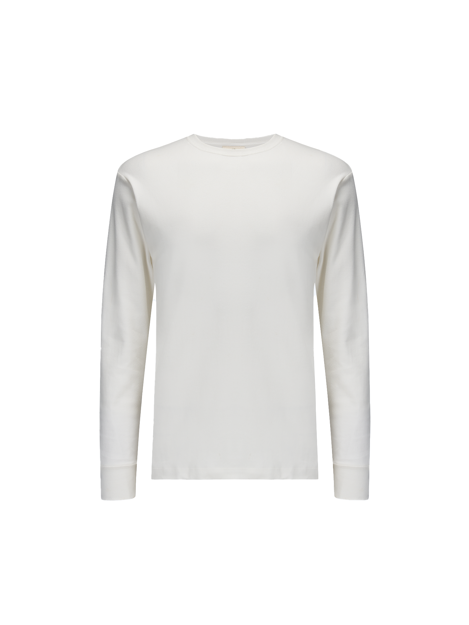 Organic Cotton Long Sleeve T-Shirt in white