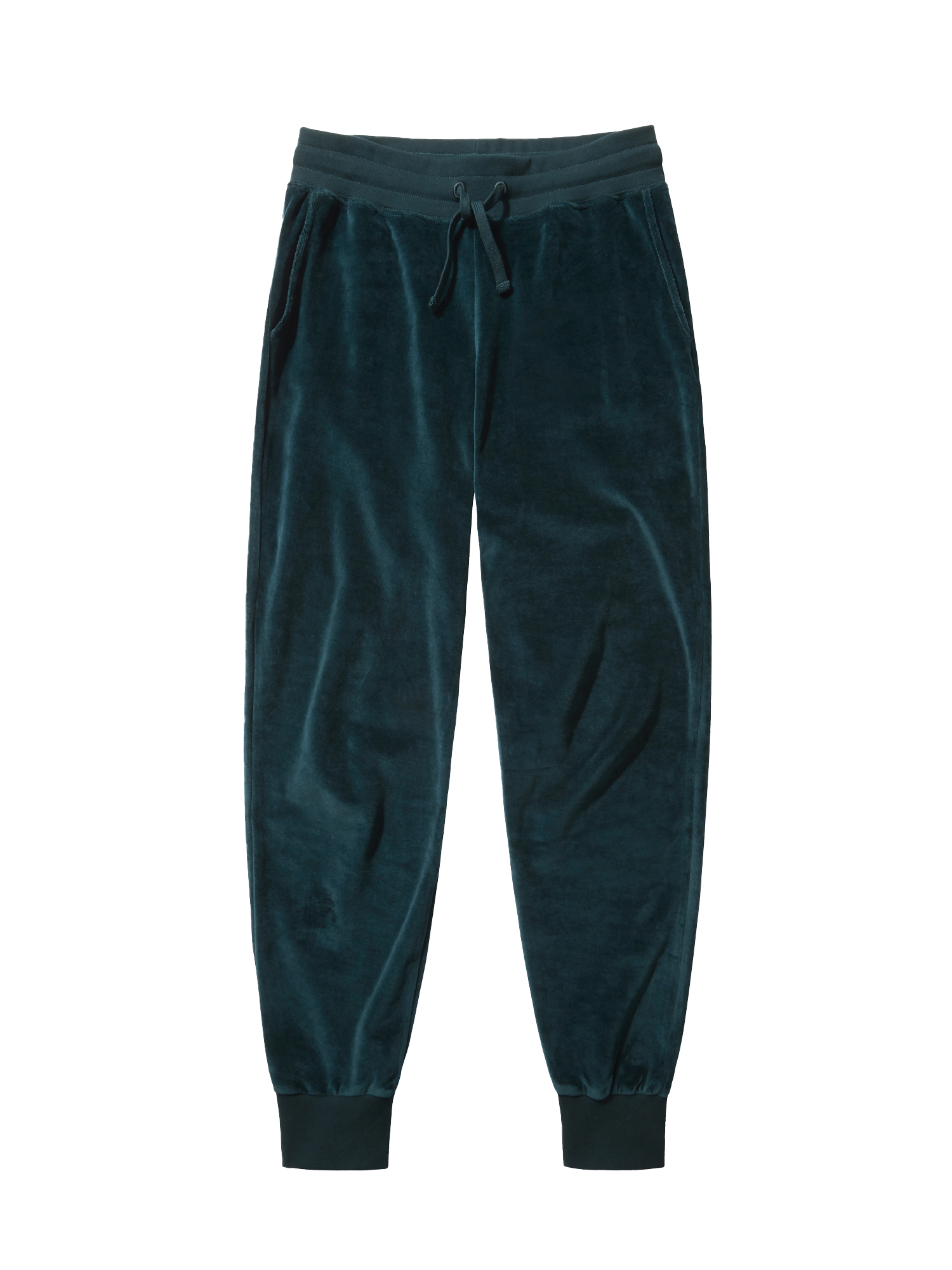 Organic Velour Tracksuit Bottoms in green