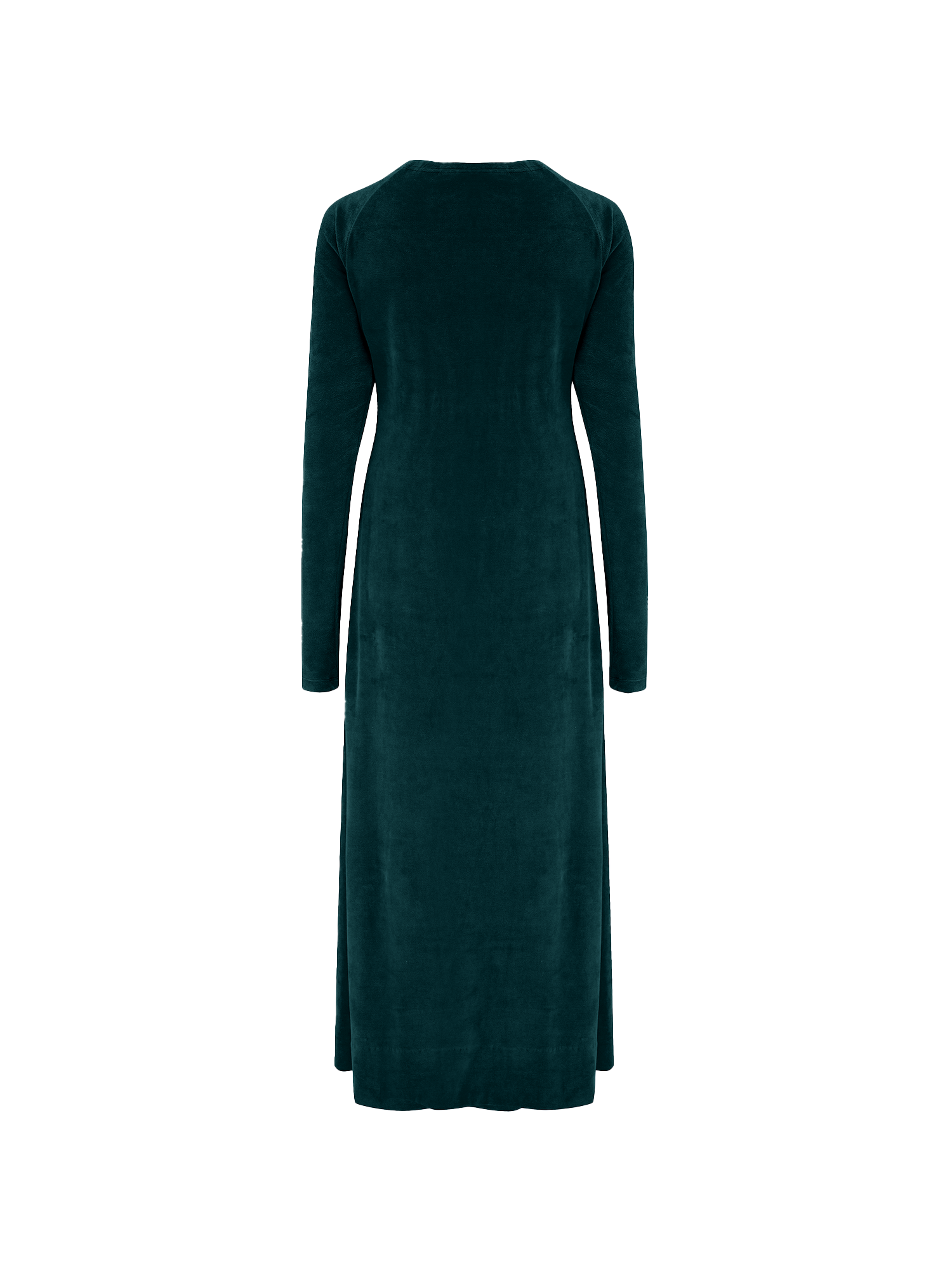 Organic Velour Dress in green