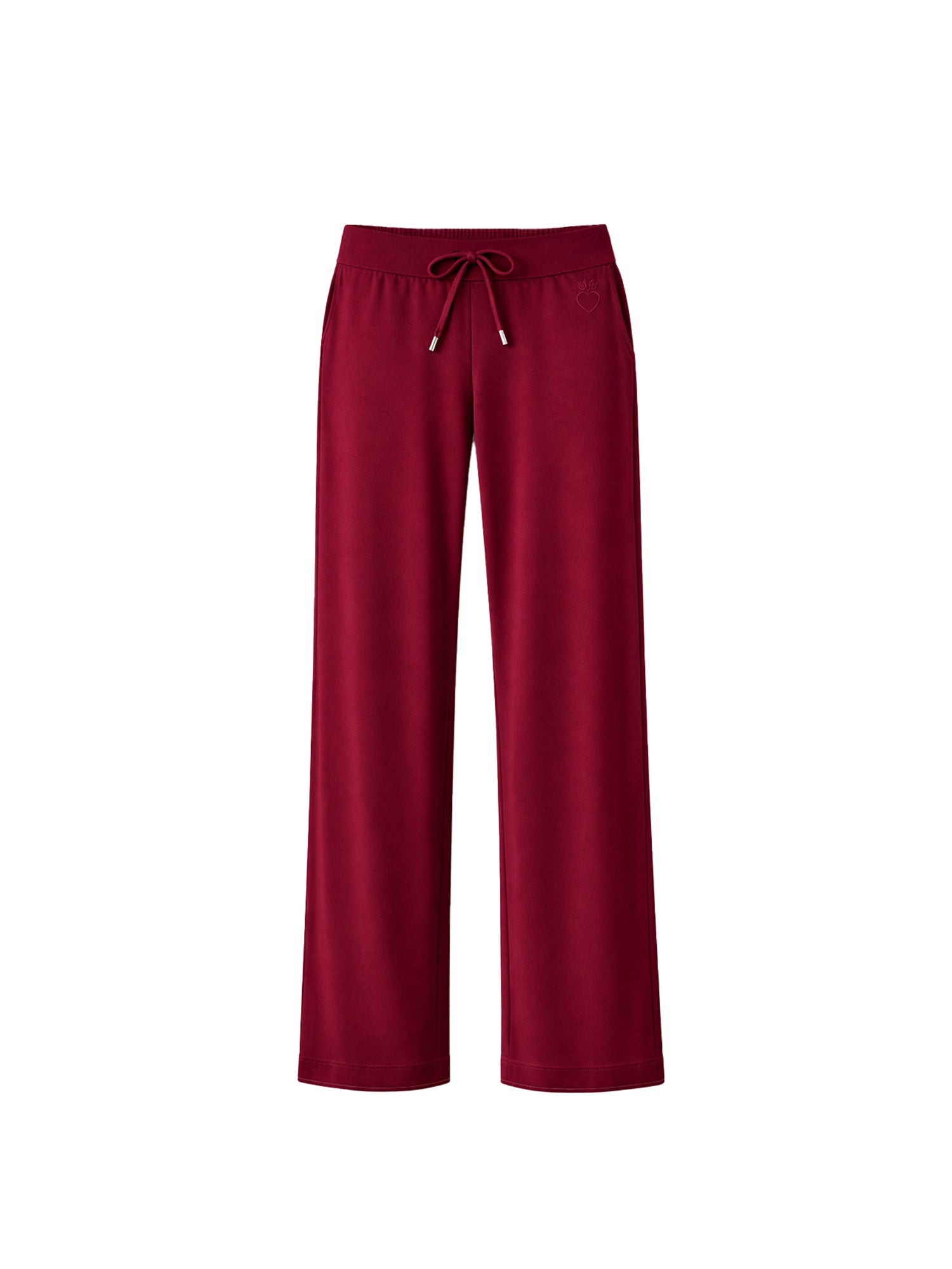 Modal Trousers in berry, front view