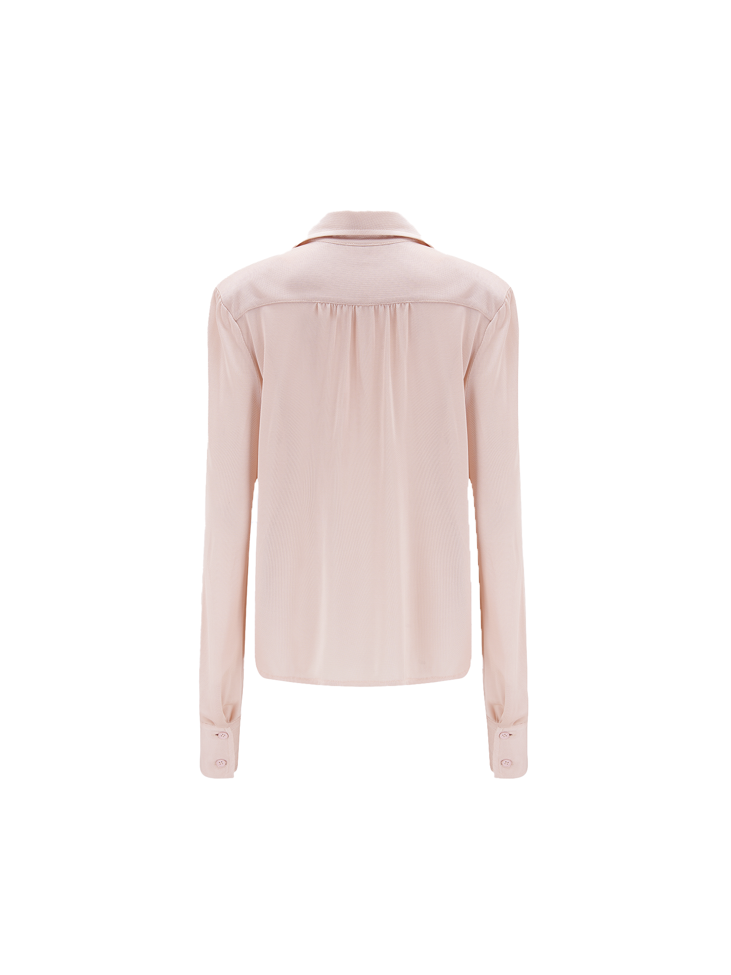 Slinky Pique Shirt in blush, back view
