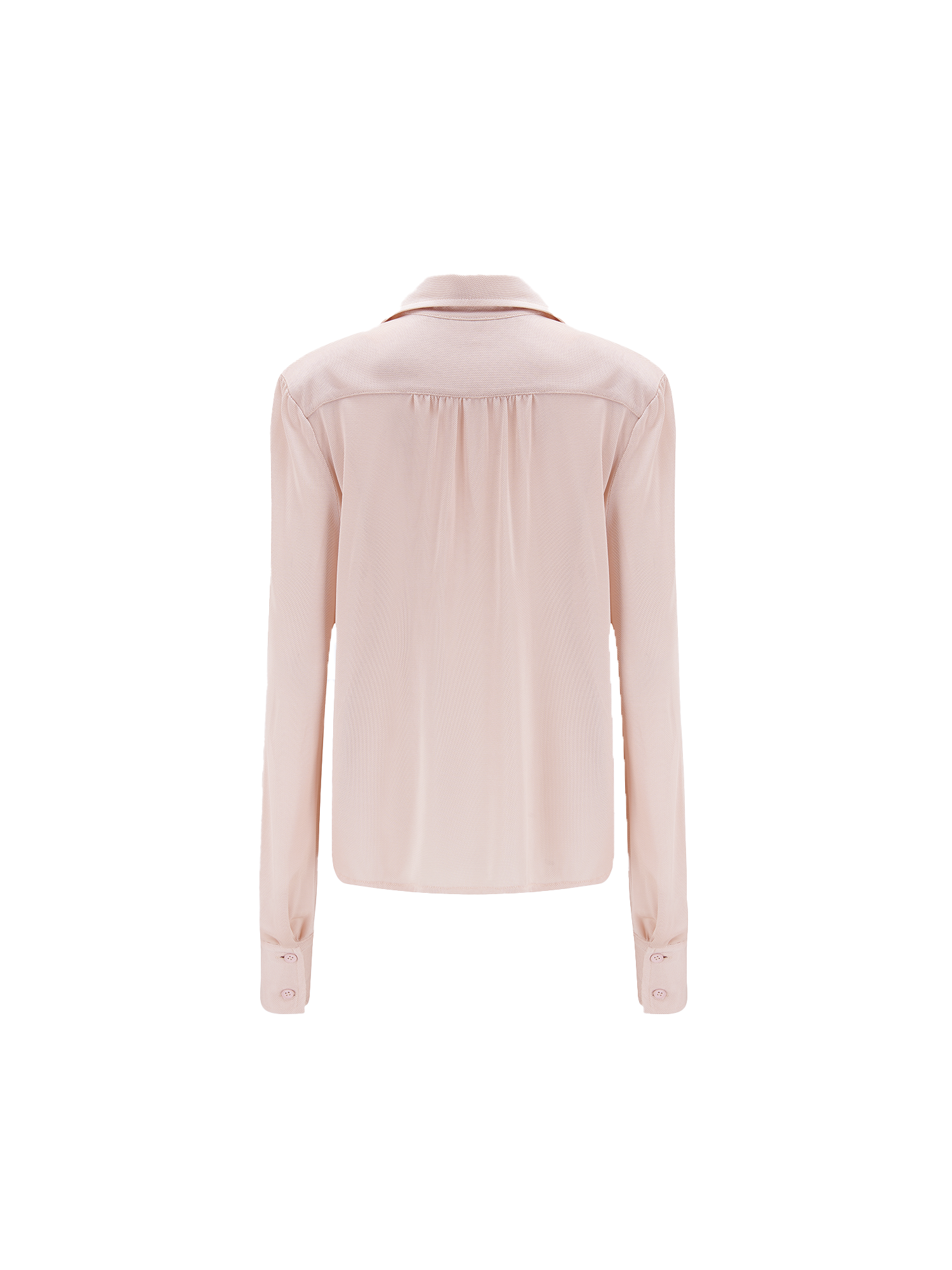 Slinky Pique Shirt in blush, back view