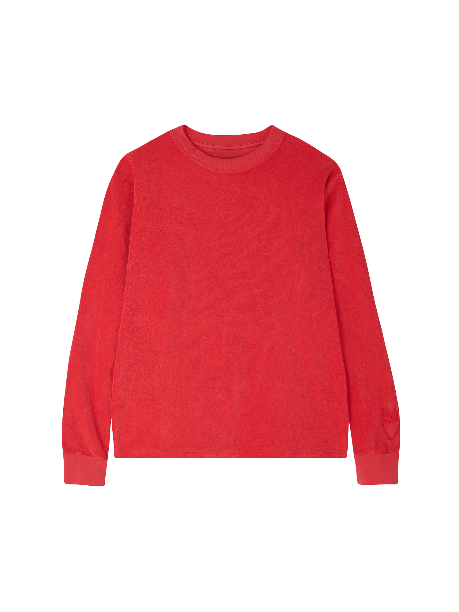 Organic Terry Long-sleeve in lucky red