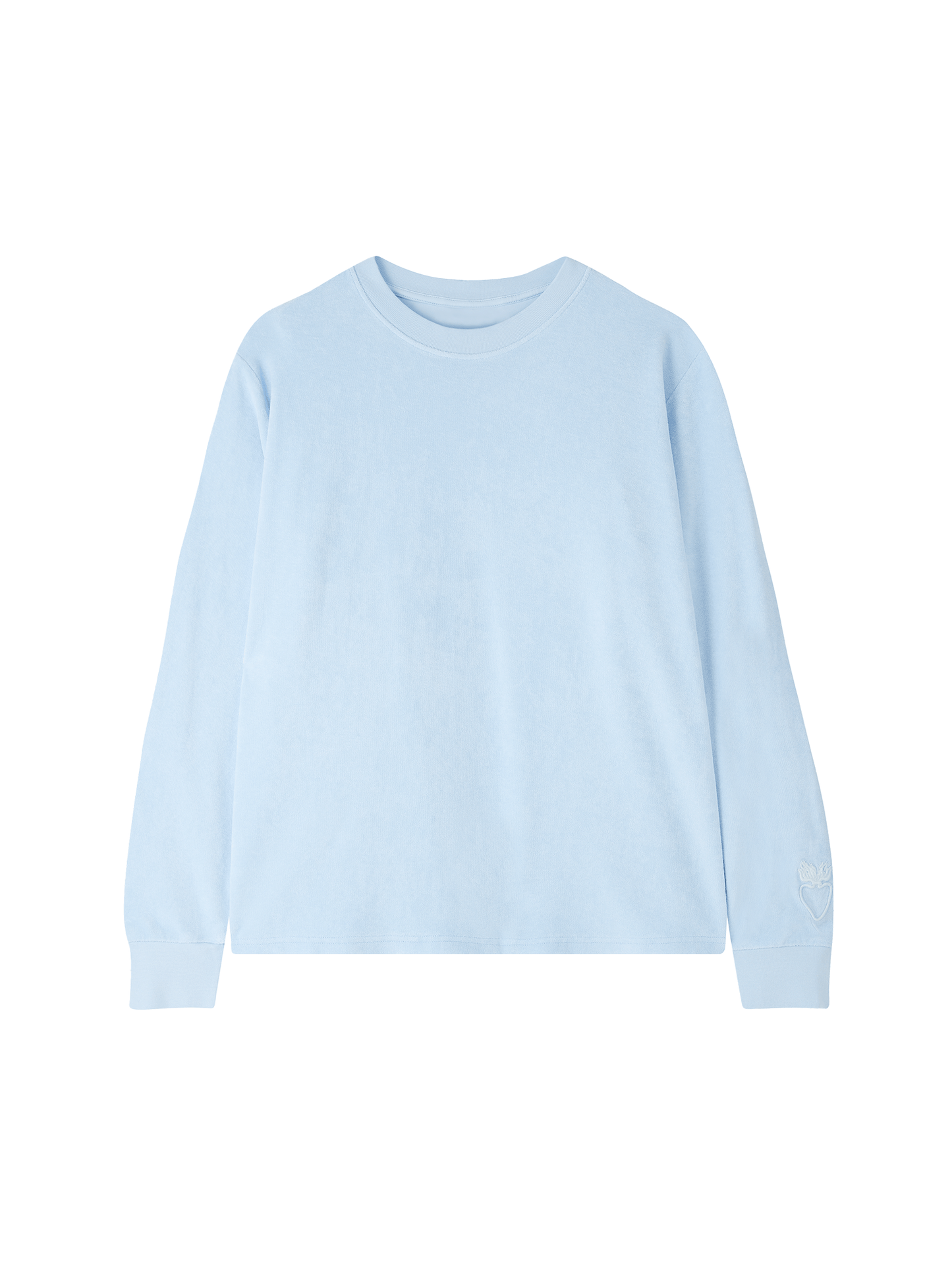Organic Terry Long-sleeve in sky blue