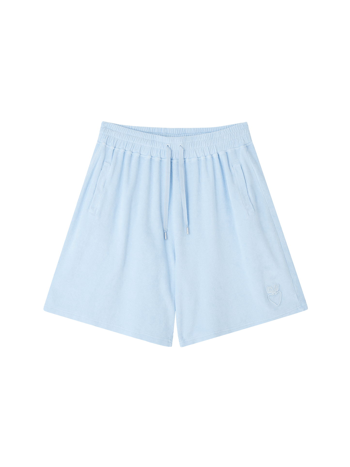 Organic Terry Shorts in sky blue