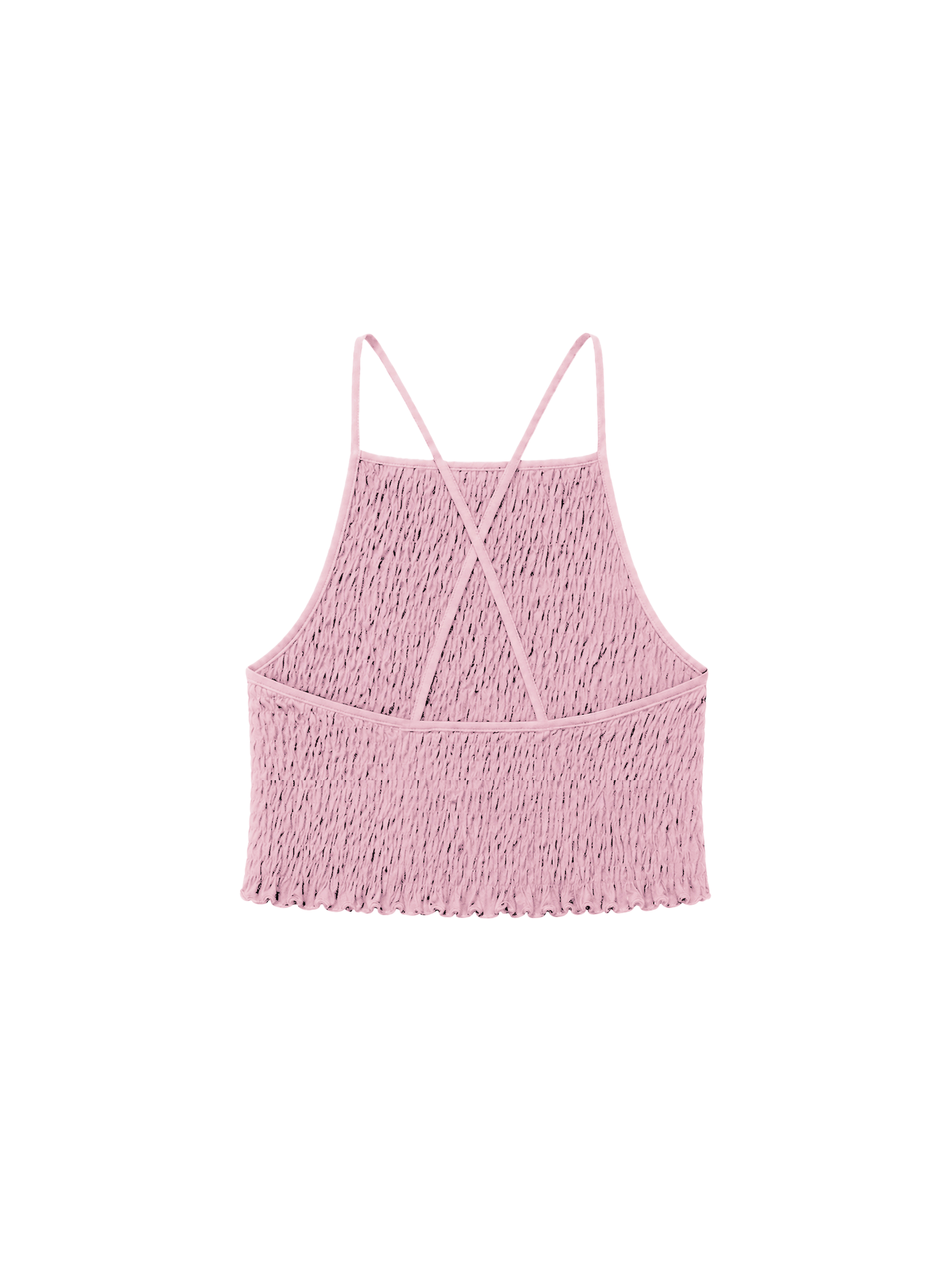 Modal Smocked Top in pink vintage rose, back view