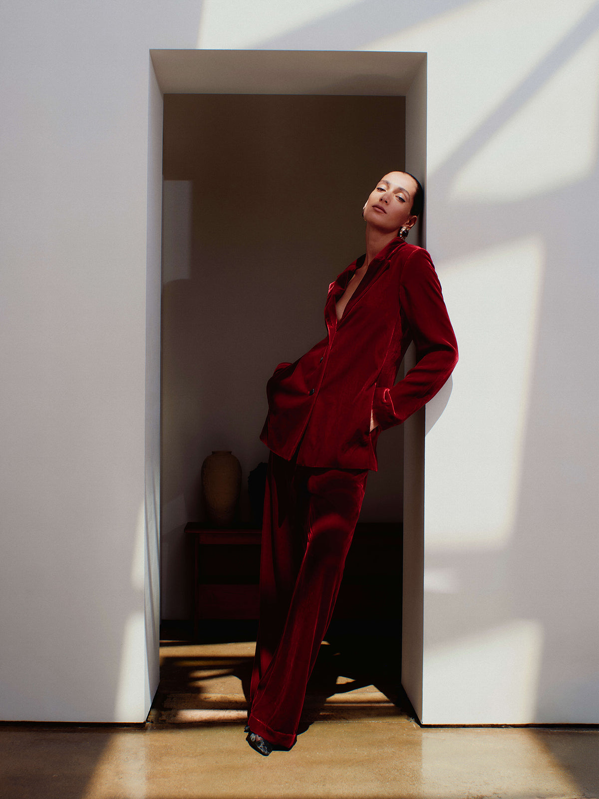Velvet All-Day Suit Trousers