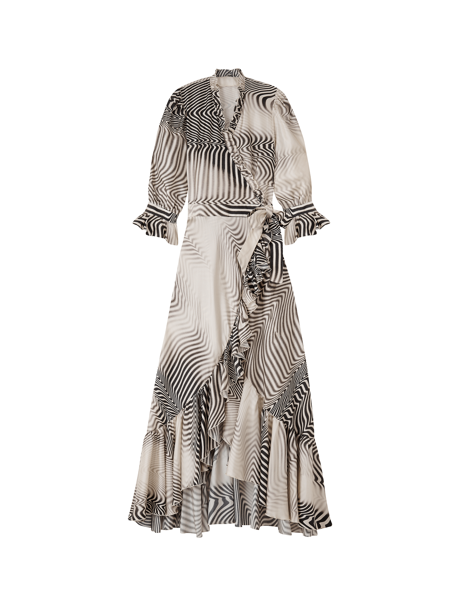 The Wrap Dress 2.0 in zebra pattern